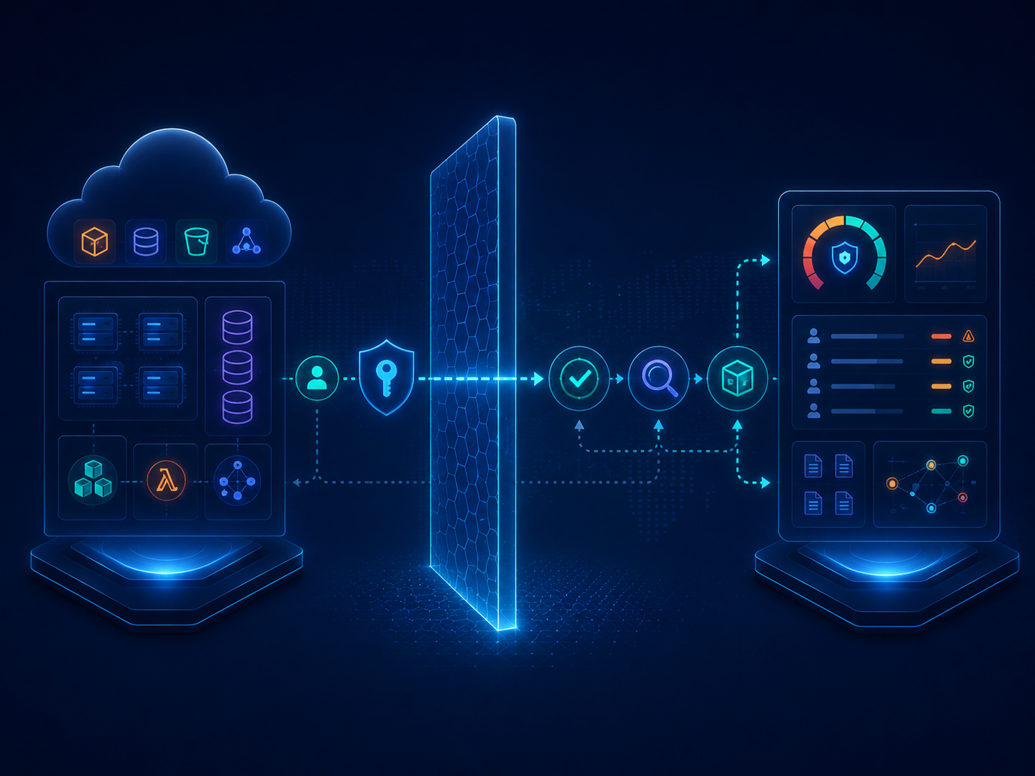 Securitain connects to your AWS account with a read-only role and produces archived evidence