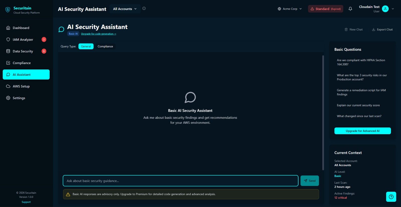 Securitain Platform Demo 6